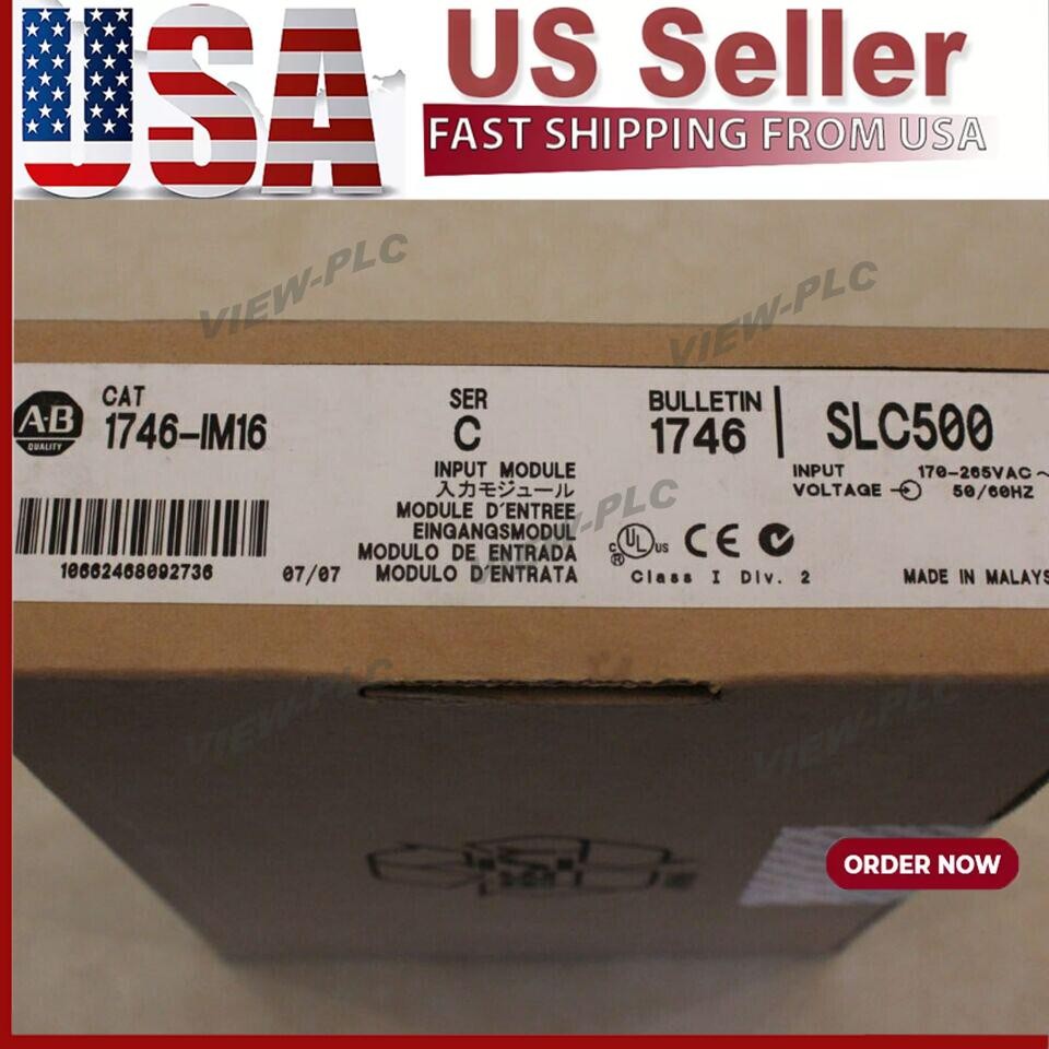 New Factory Sealed AB 1746-IM16 SLC500 PLC INPUT MODULE 1746IM16 US Free Tax