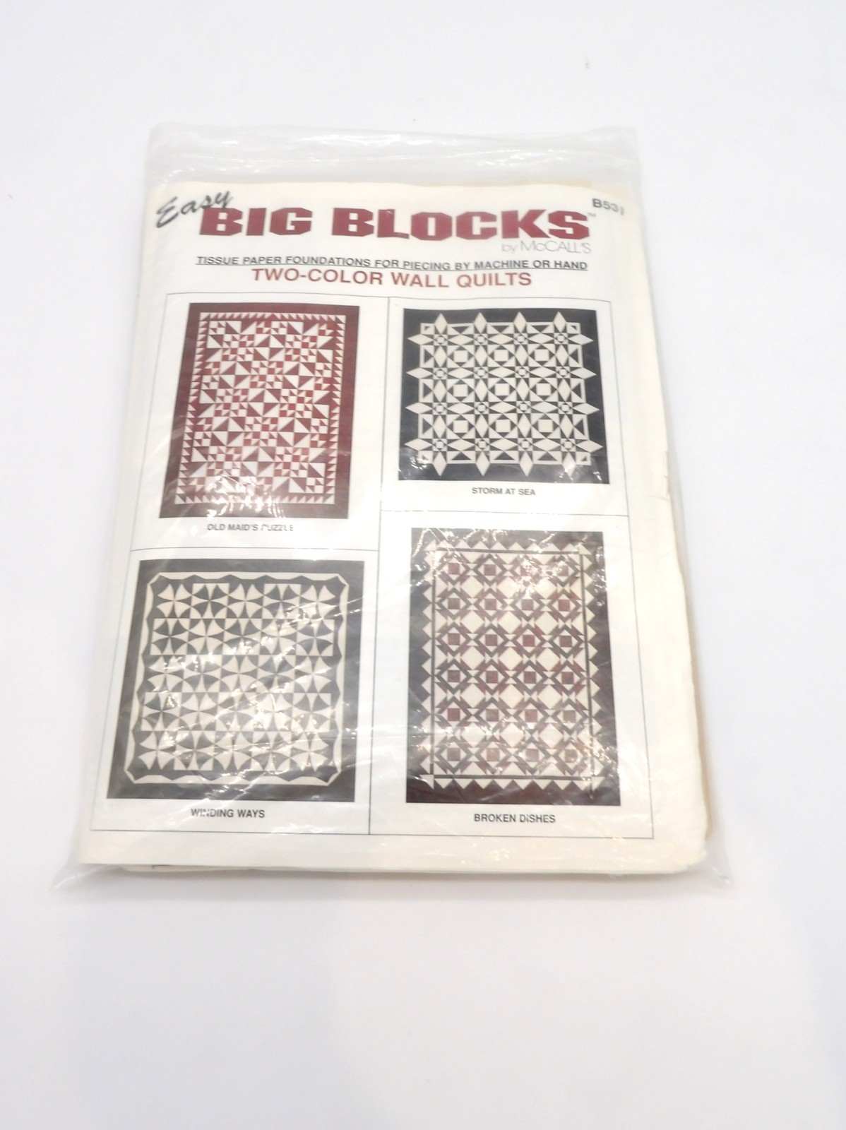 McCall's Big Blocks Two-Color Wall Quilts Pattern