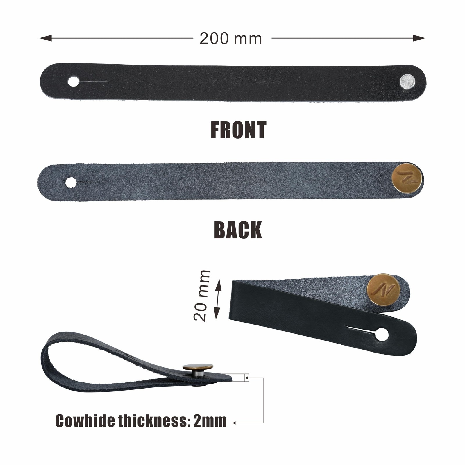 Nefelibata Guitar Strap Lock, Leather Guitar Strap Button, Headstock Adapter ...