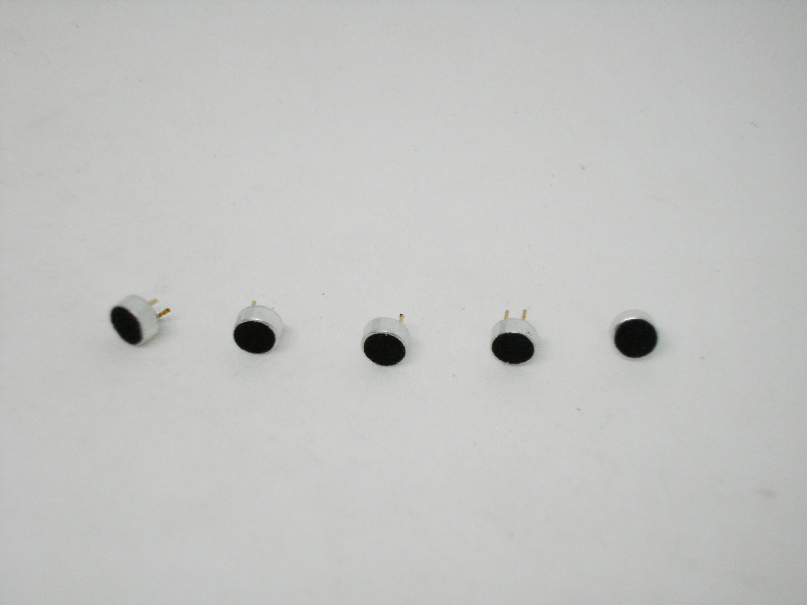 5x Pack Electric Capacitive Condenser Capacitor Mini Small Microphone Mic 2 Pins
