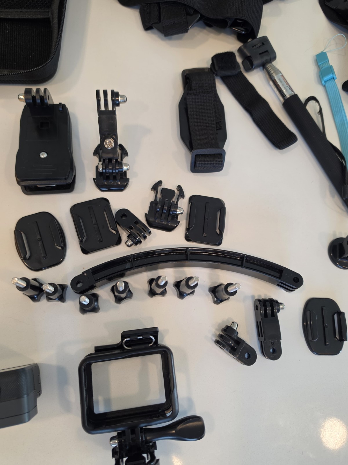 GoPro HERO6 Black Accessory Bundle w/ Case, Waterproof Housing, Mounts, microSD.
