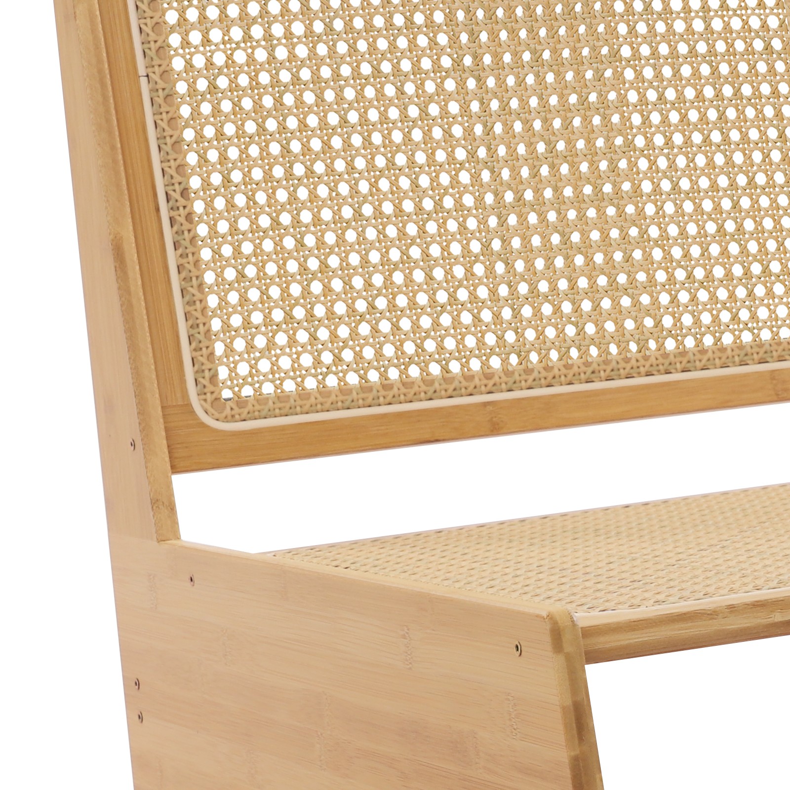 Home Bamboo Chair, Accent Chair, Comfy Bamboo Chairs, 53x64x58cm, Wood Color