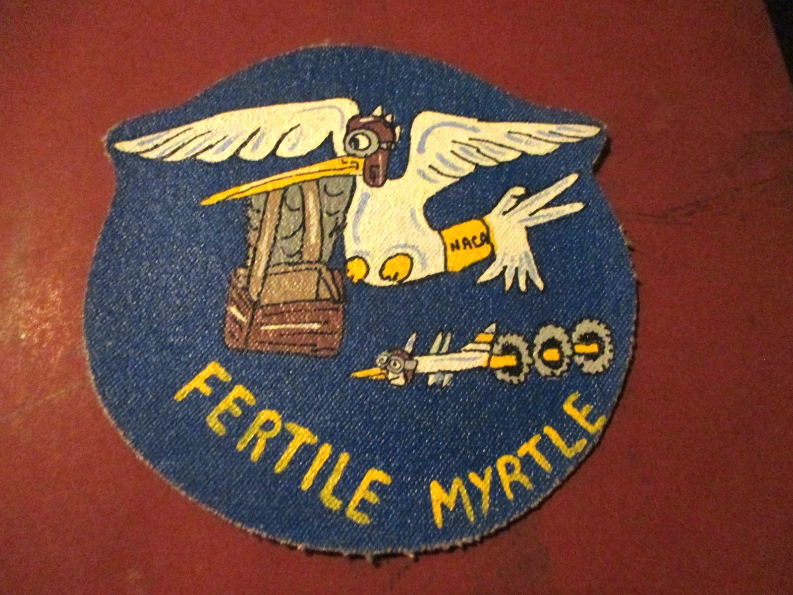 1950'S NACA FERTILE MYRTLE B-29 D558-2 LAUNCH MOTHER SHIP FLIGHT JACKET PATCH(B)