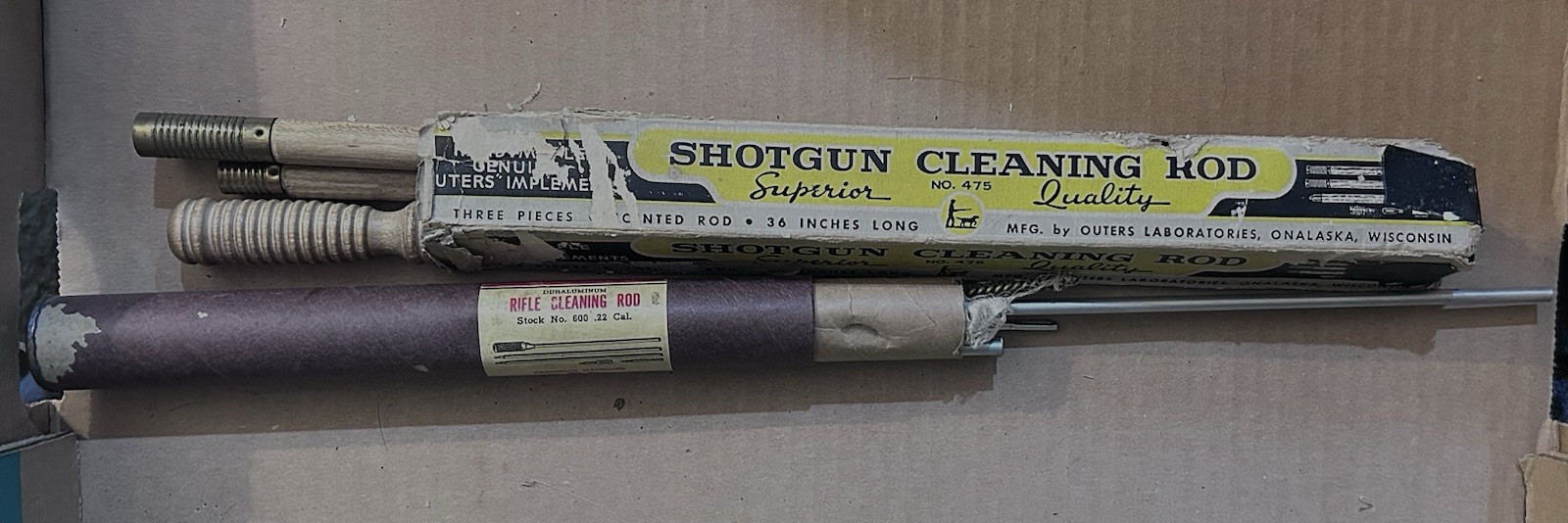 Vintage Superior Shotgun Cleaning Rod, No 475 Outers Rifle Cleaning Rod And 22lr
