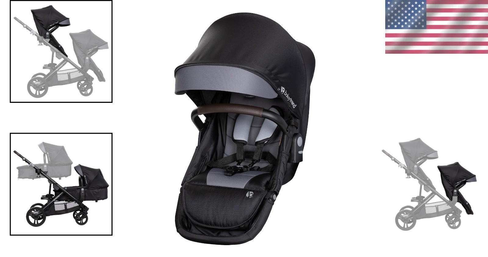 Transform Your Morph Stroller with Dash Black Second Seat - Kids Comfort First
