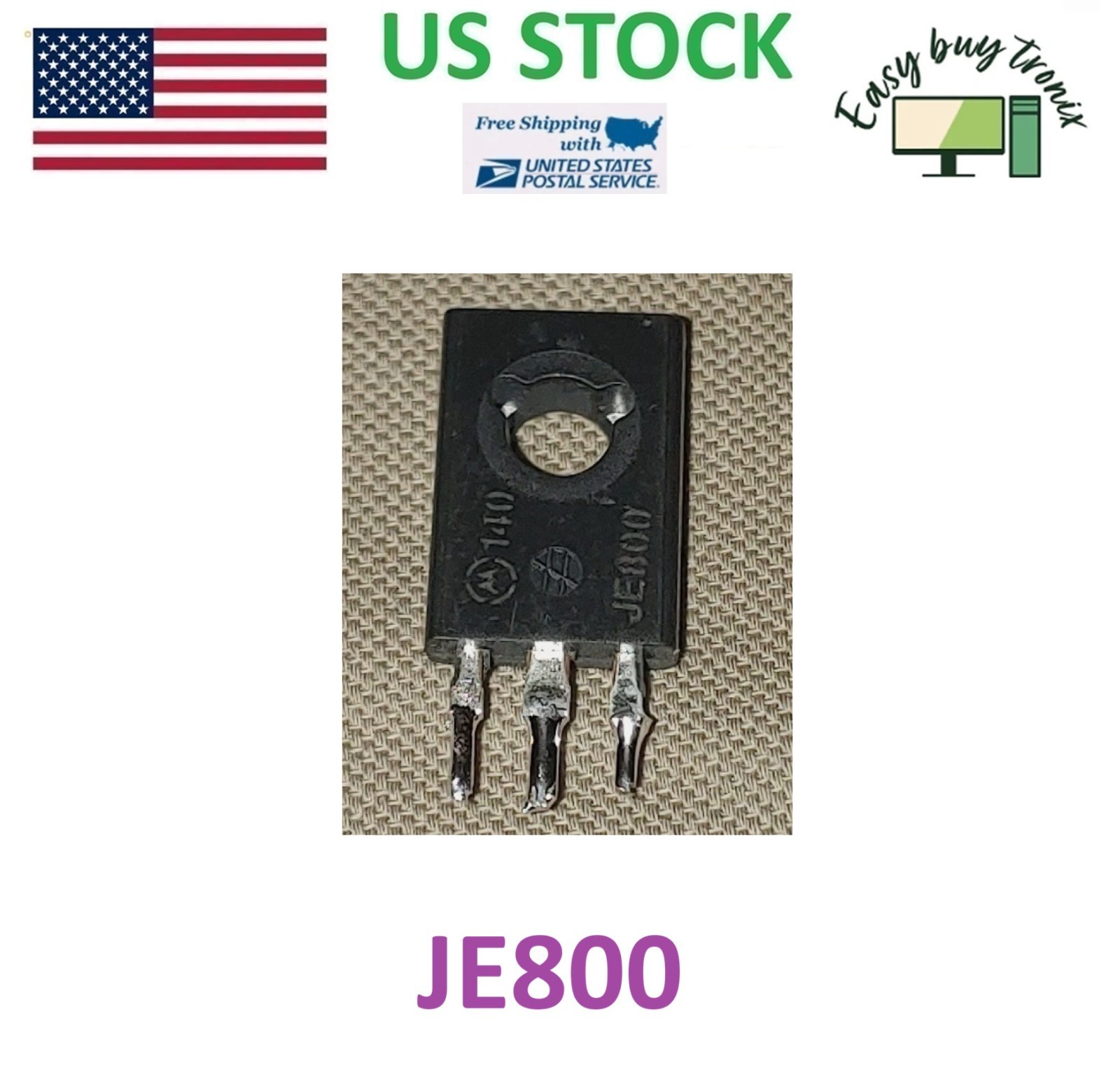 Genuine Pulled Motorola JE800 Transistor, 1 Piece, USA