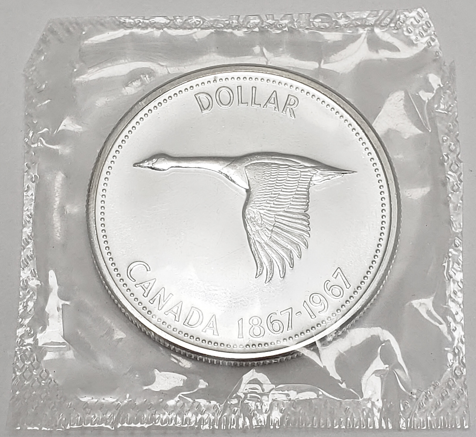 1967 Canada - Canadian Dollar   *80% SILVER*   *BU - UNCIRCULATED MINT CELLO*
