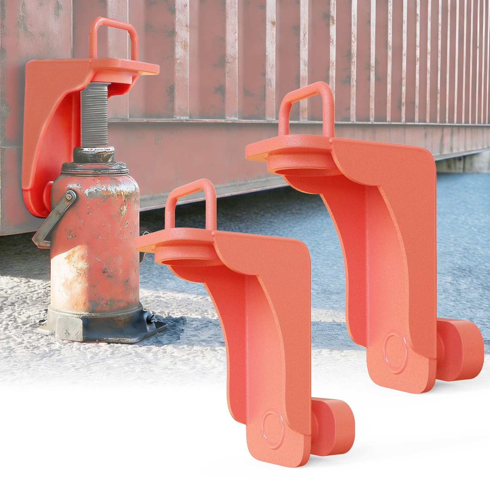 2 Pack Shipping Container Jack Lug,Heavy Duty Container Leveling Lifter with ...