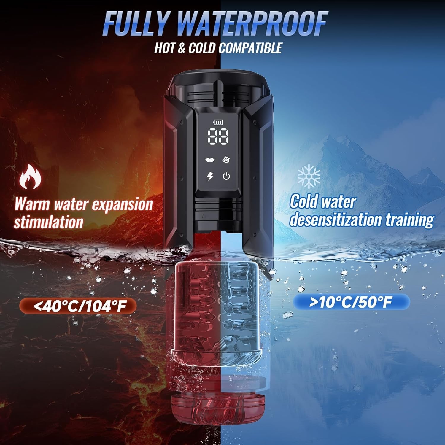 Male Masturbaters Automatic HandsFree Rotating Cup Thrusting Stroker Lubricants