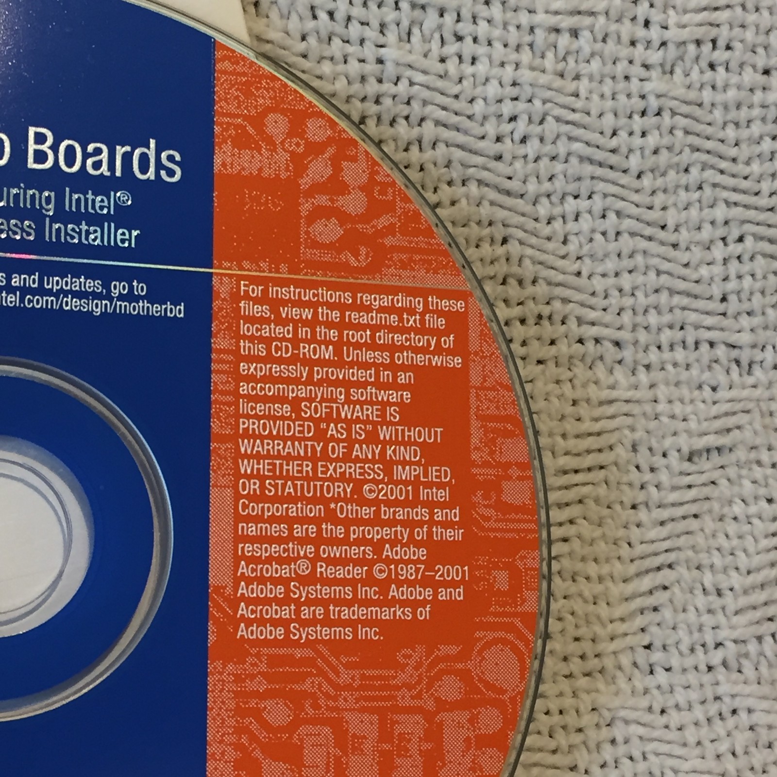 Intel Express Installer CD Disc D850MV D850MD