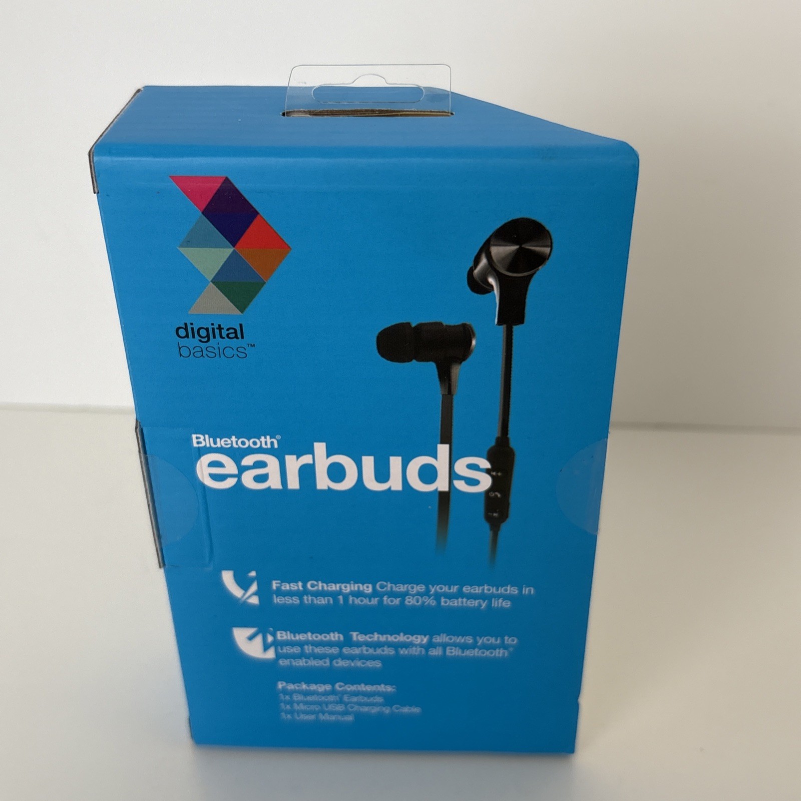 Digital Basics Bluetooth Earbuds White New in Box Fast Charge
