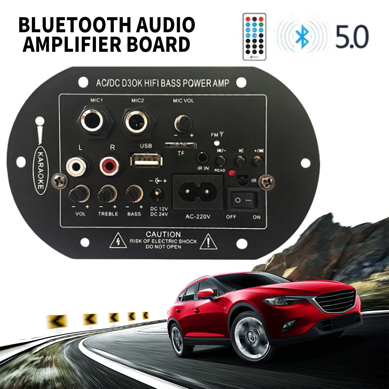 Digital Power Amp Board Hifi Stereo Audio Amplifier bluetooth Audio Amplifier