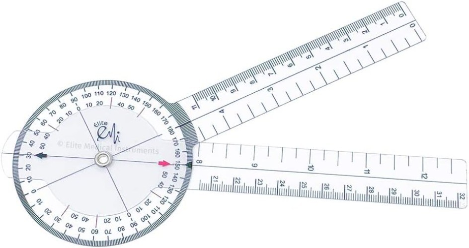 Essential Goniometer Set 12", 8", 6" - Great for Precision Measurements
