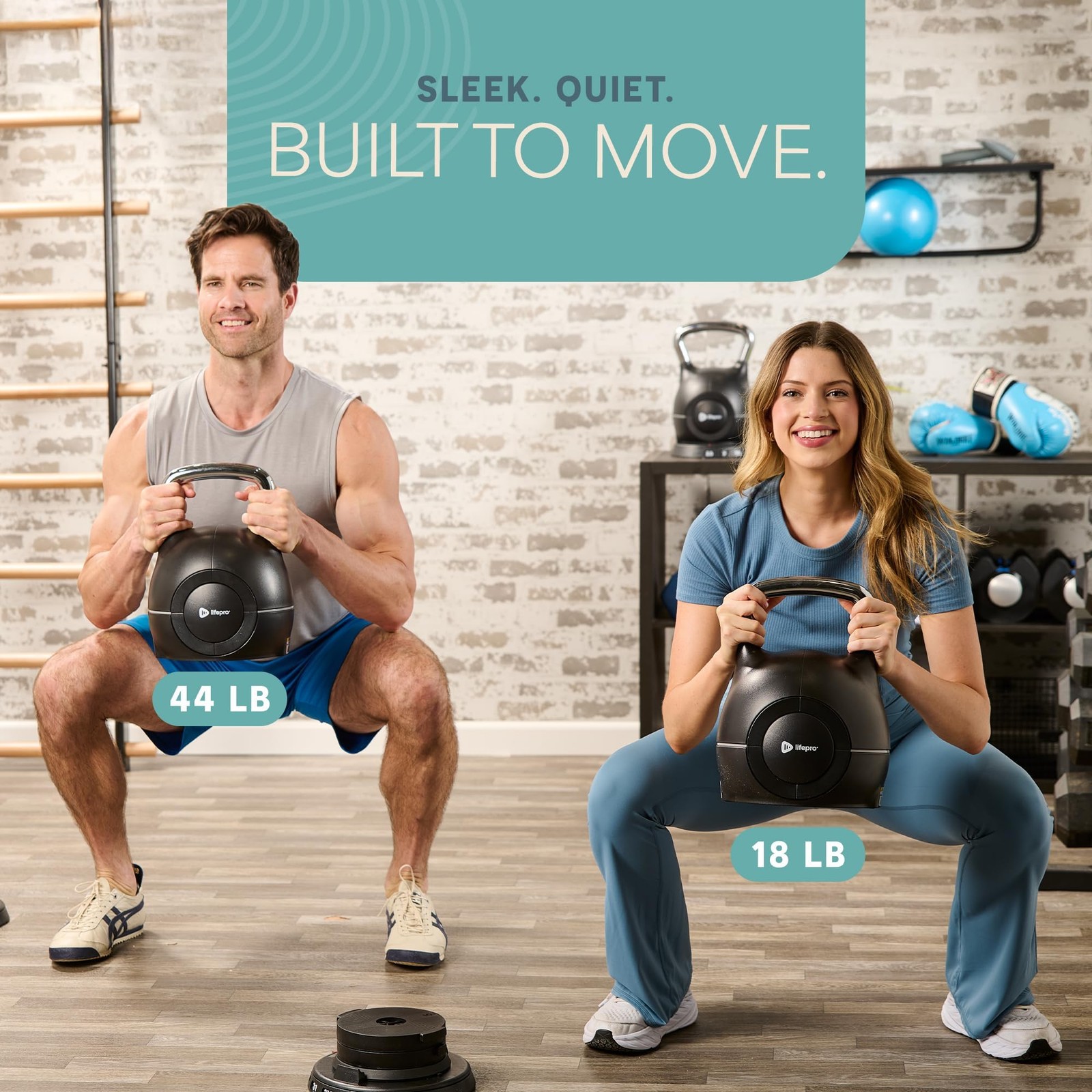 Boulder Adjustable Kettlebell – 7-in-1 Kettlebells Adjustable Weight Set for ...