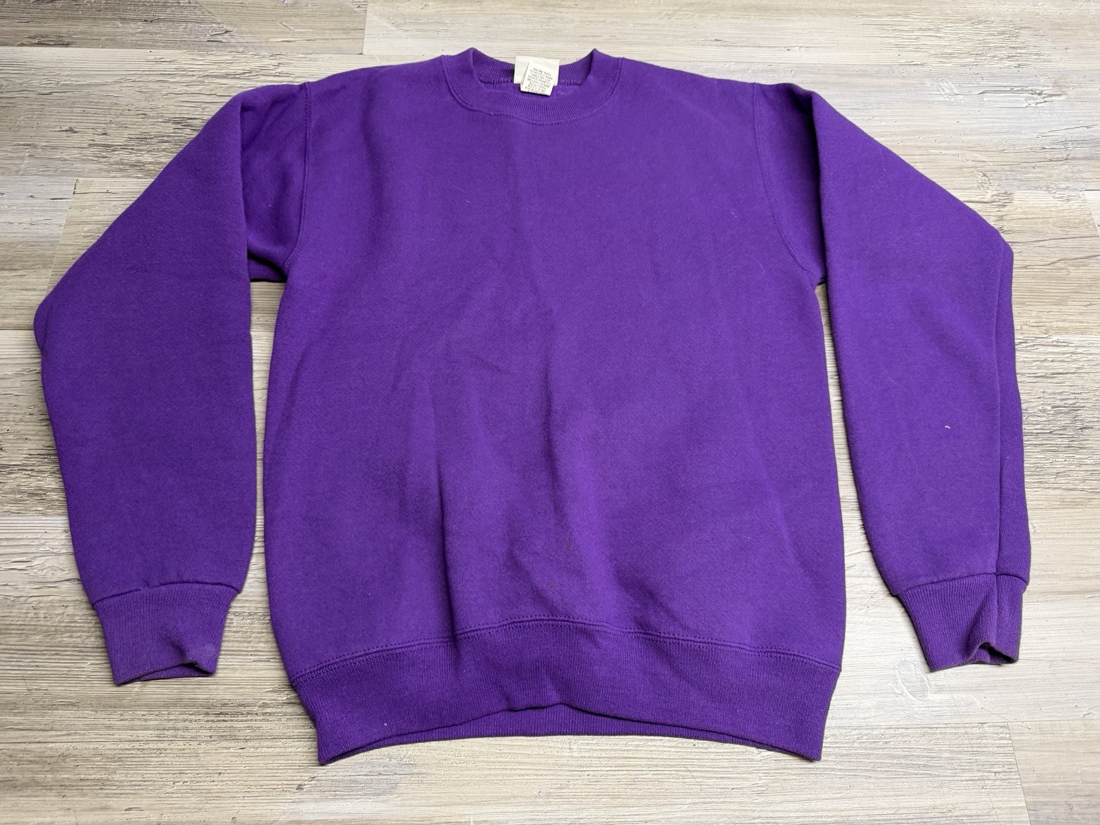 Vintage Pro Spirit Sweatshirt Blank Purple Girls XL 90s Made in USA Pullover