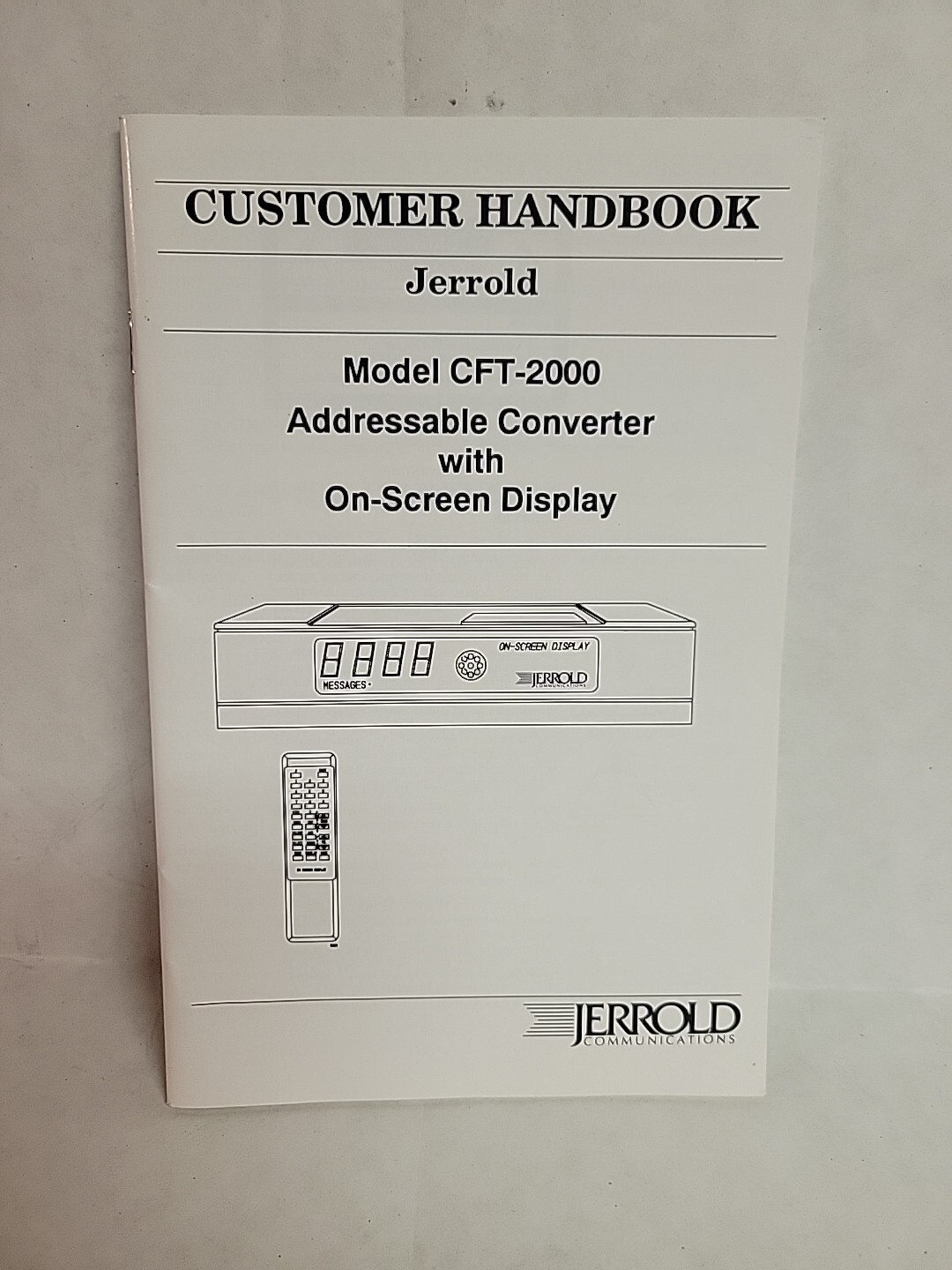 jerrold cft-2000 manual