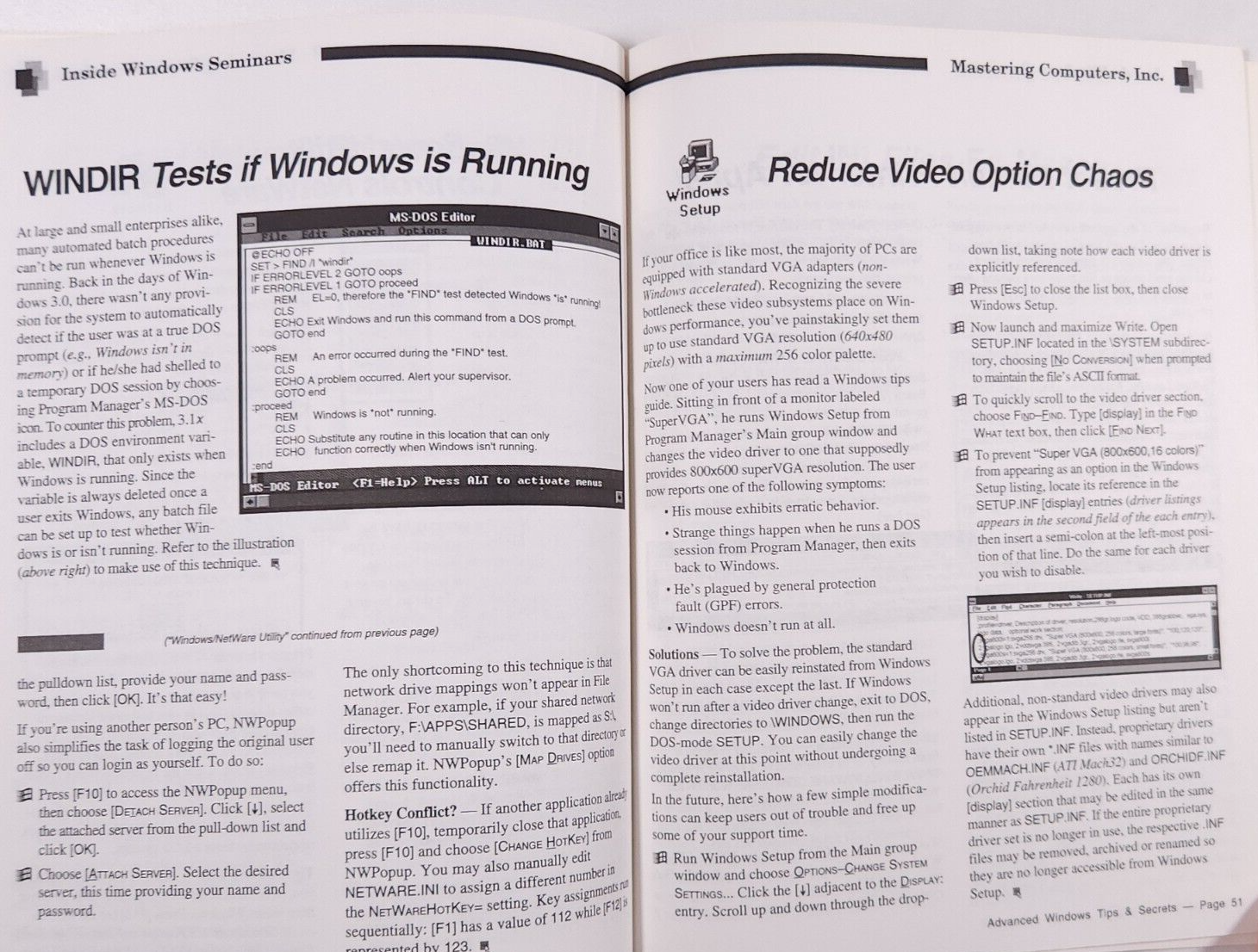 1996 Tips & Secrets Windows 95 Advanced Ultimate Trainer Mastering Computers