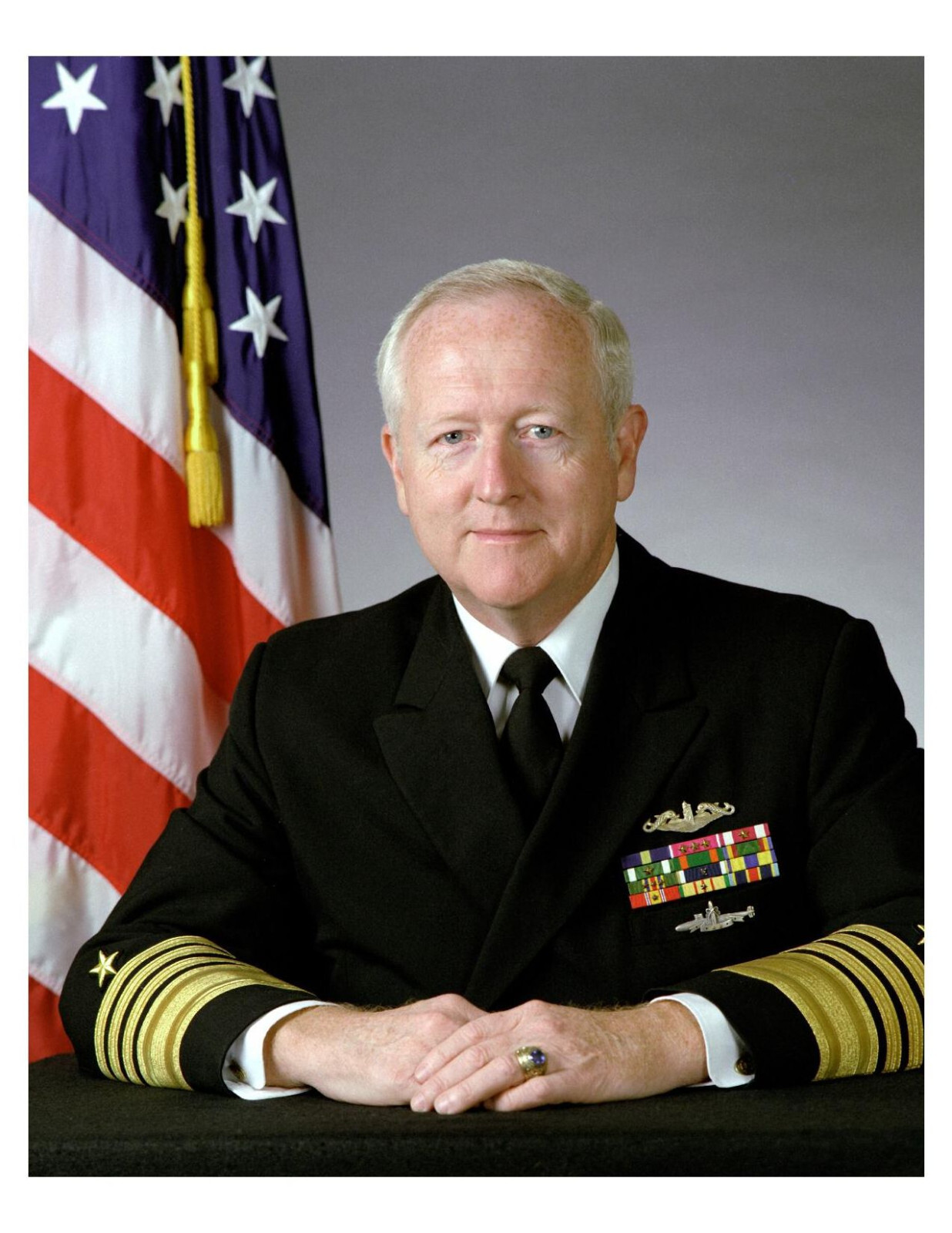 1988 United States Navy Admiral Bruce DeMars 8x10 Photo On 8.5" x 11"