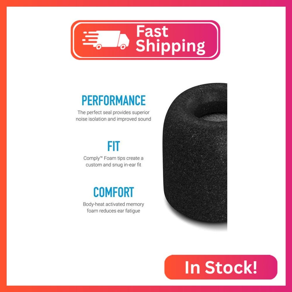 Comply Memory Foam Replacement Earbud Tips for Beats Powerbeats Pro, Flex, X, Po