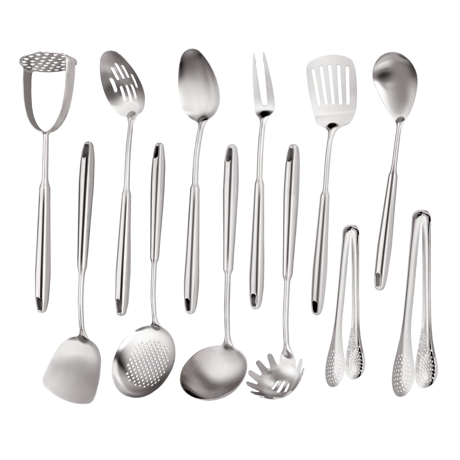 Stainless Steel Kitchen Utensils Set 18 10 Stainless Steel Cooking Utensils S...