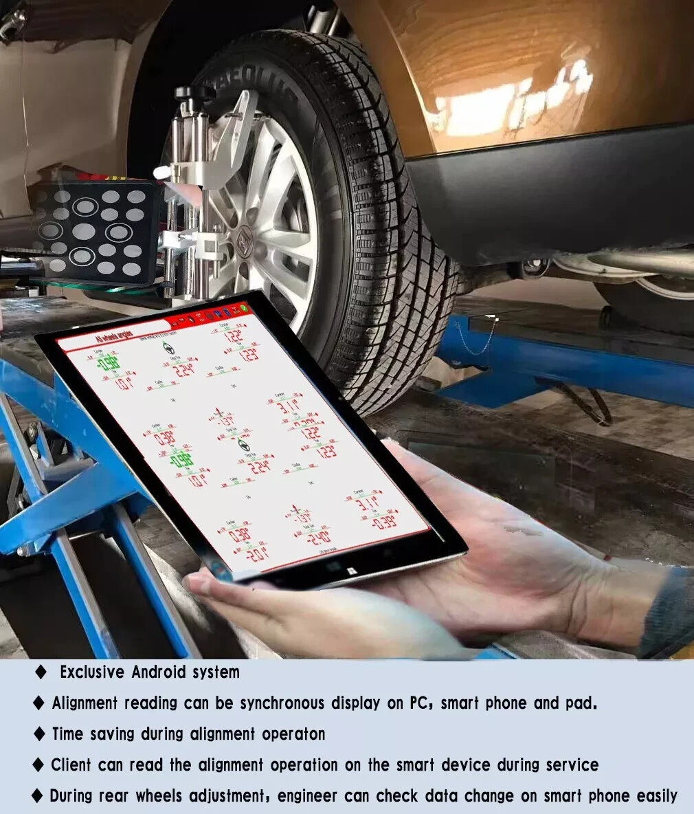 Motooltech AV9-Pro 3D Wheel Alignment Machine with Android System & TV Tablet