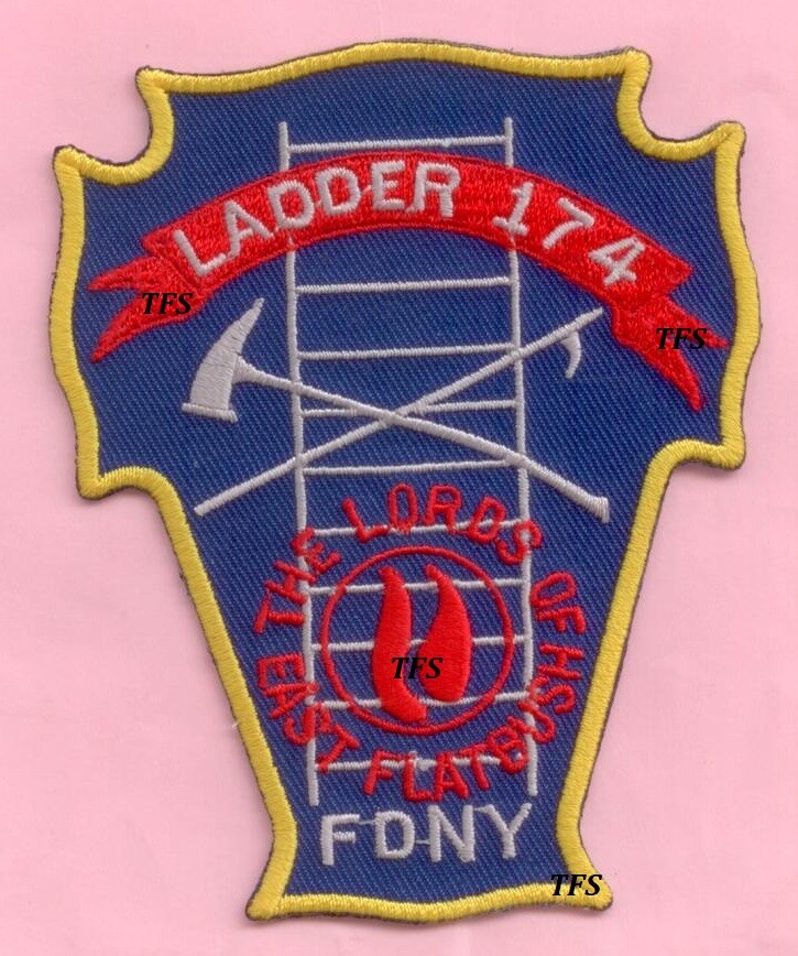 New York City Fire Dept Ladder 174 Patch Lords Of Flatbush