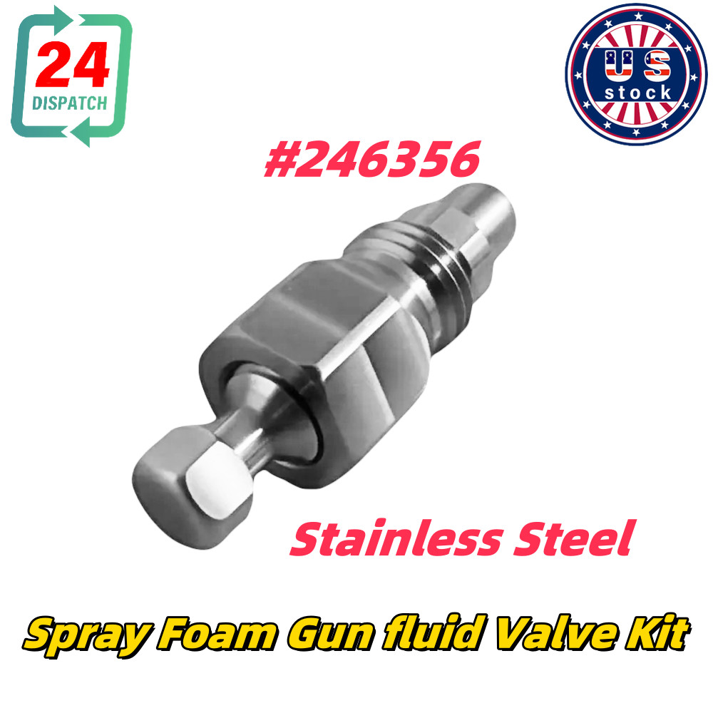 246356 For Fusion Air Purge AP Spray Gun Spray Foam Gun fluid Valve Kit 1pcs