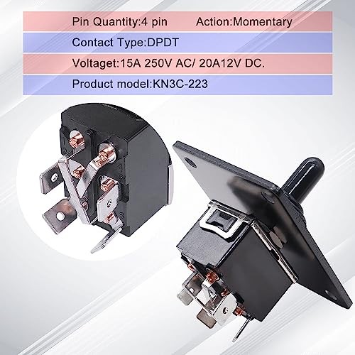 Momentary Reverse Polarity Switch 12V 30A Motor Control RV Jack Switch UP/DOWN