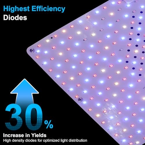 Remote Control LED 100 Watt Dimmable Full Spectrum Plant Light, 3 Grow Light