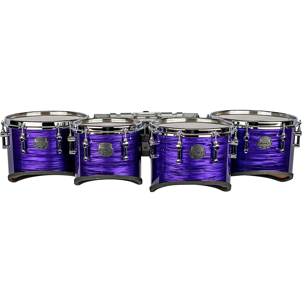 Mapex Quantum Mark II California Cut Tenor Large Marching Quint Purple Ripple