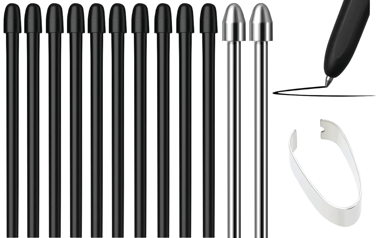 12 PCS Pen Tips Nibs Replacement With Tool For Remarkable 2 1 Kindle Scribe