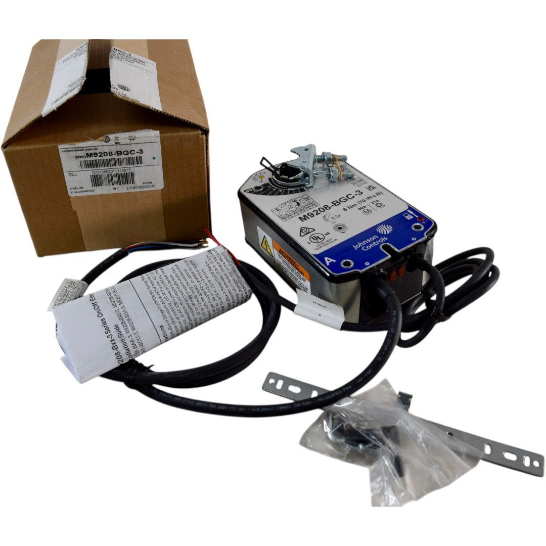 NEW Johnson Controls M9208-BGC-3 Electric Spring Return Damper Actuator 24V 70 i