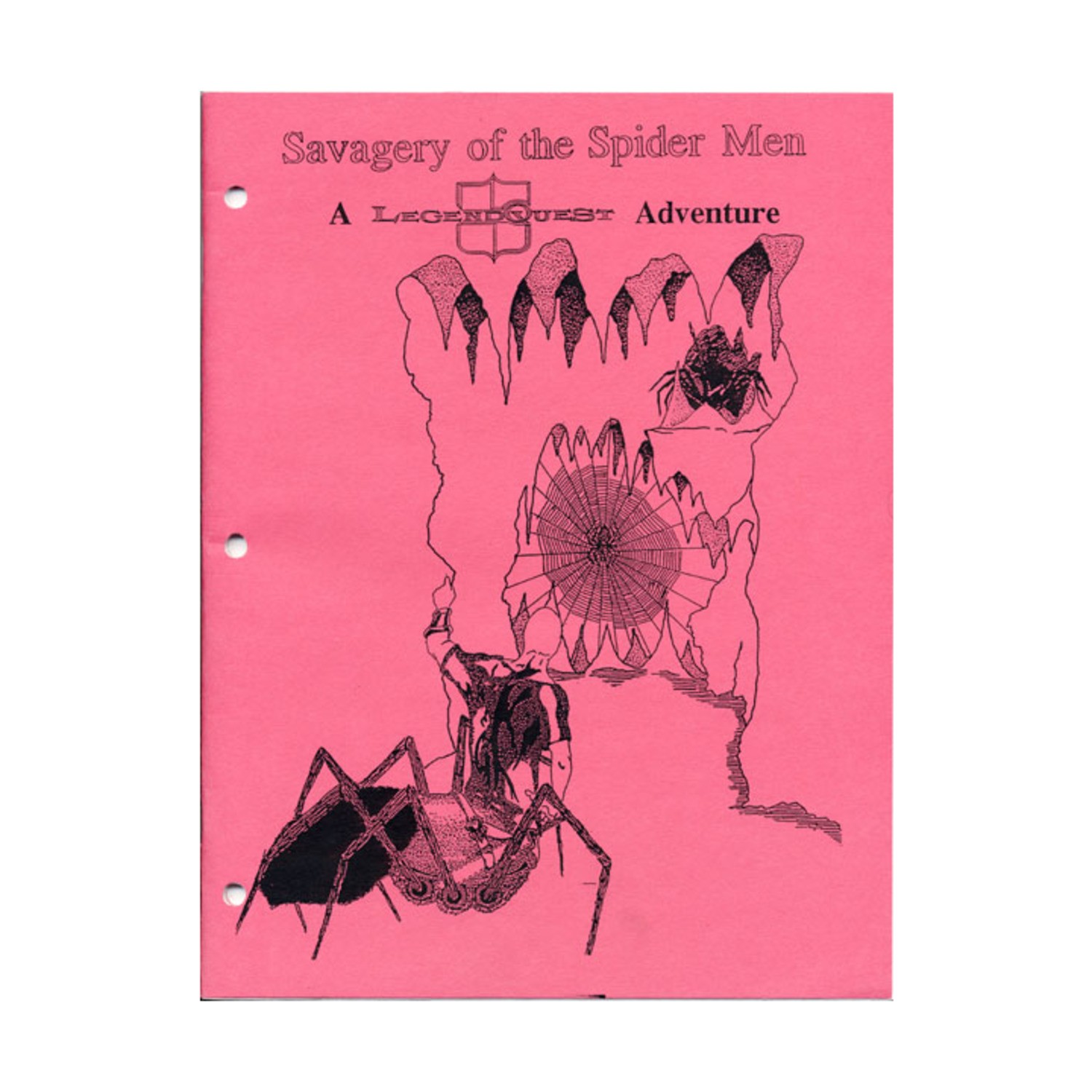Board Ent Fantasy RPG Savagery of the Spider Men VG