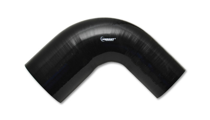 Air Intake Tube, Silicone, Black, 90 Degree Elbow, 2.50 in. Inlet, 2.75 in. Outl