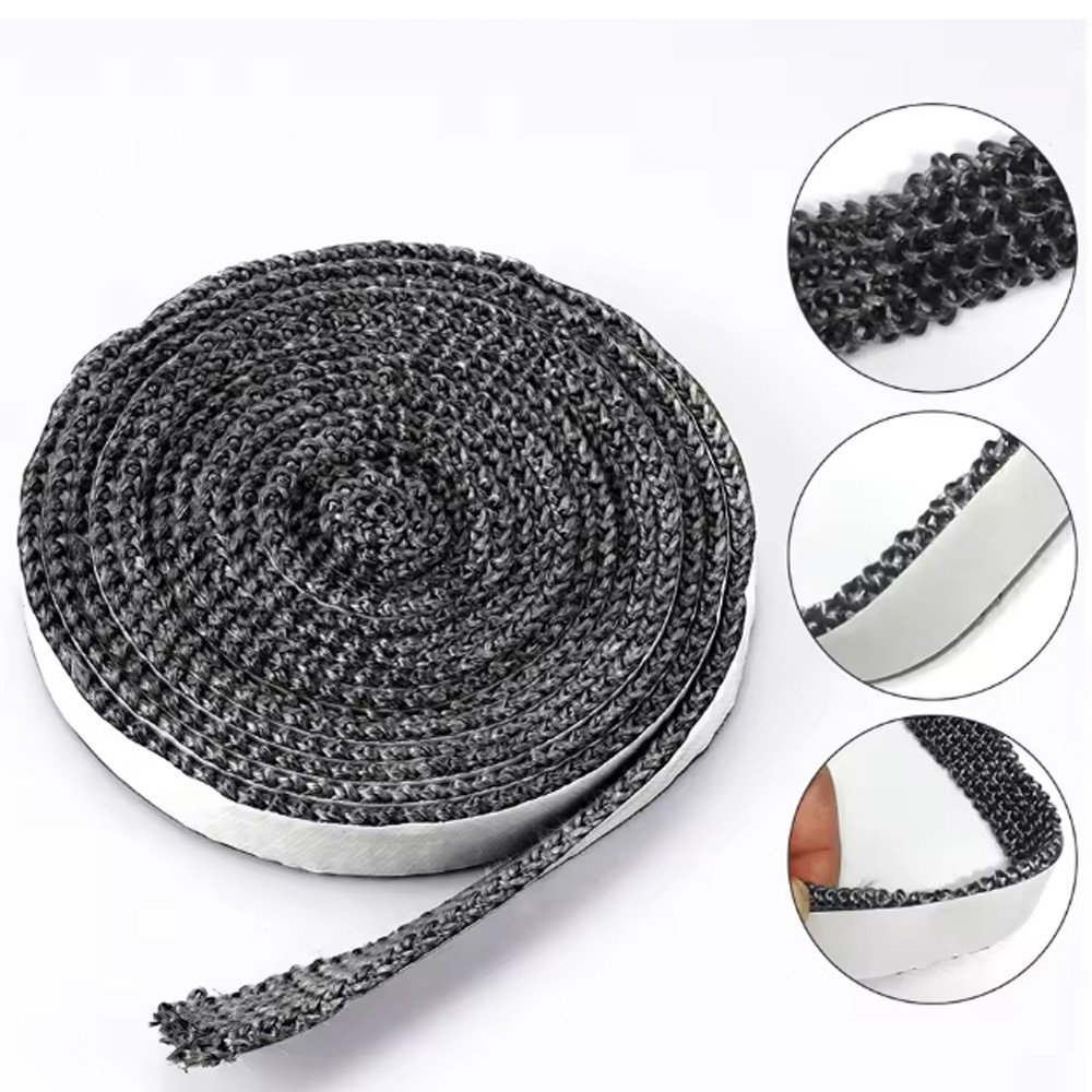 5/8"x1/8"x73" Wood Stove Gasket Flat High-Temperature Resistance Seal Rope New