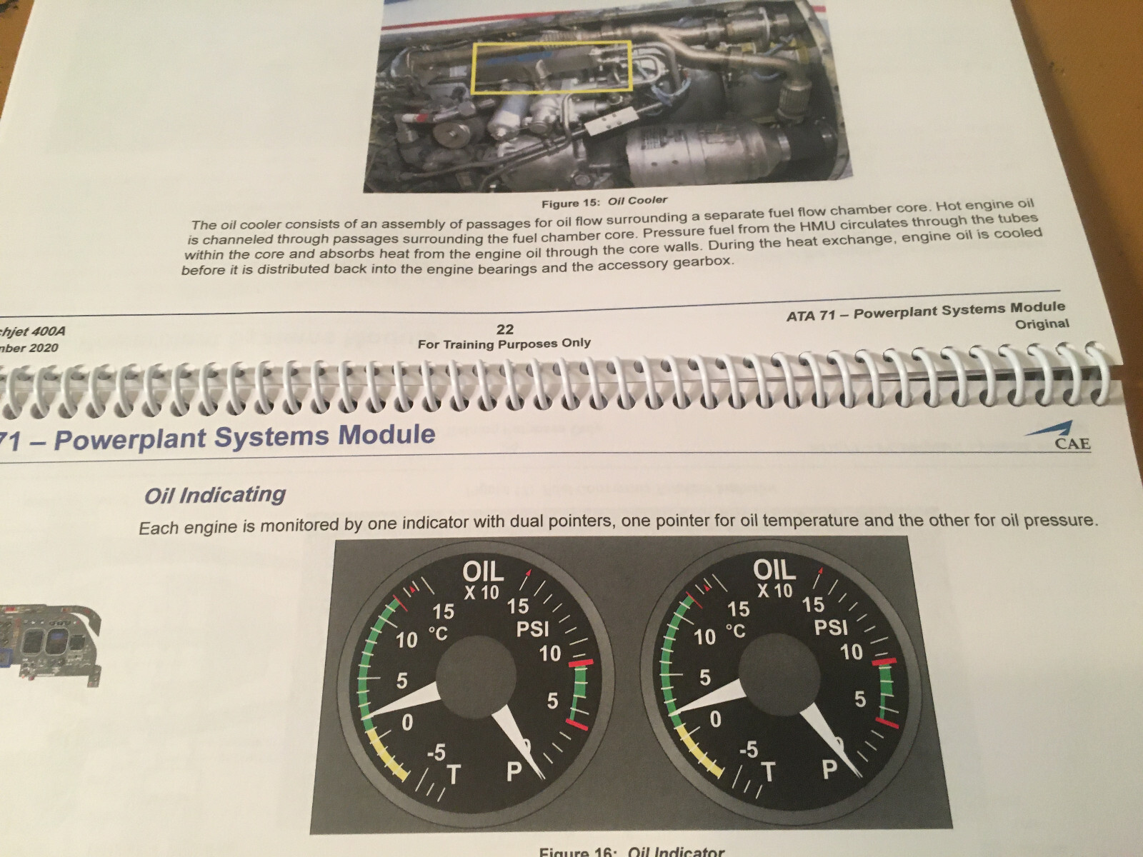 BeechJet 400A Powerplant Systems Booklet Manual