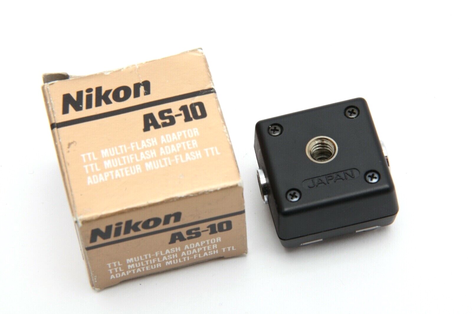Near Mint Nikon AS-10 TTL Multi-Flash Adapter with Box #33962-