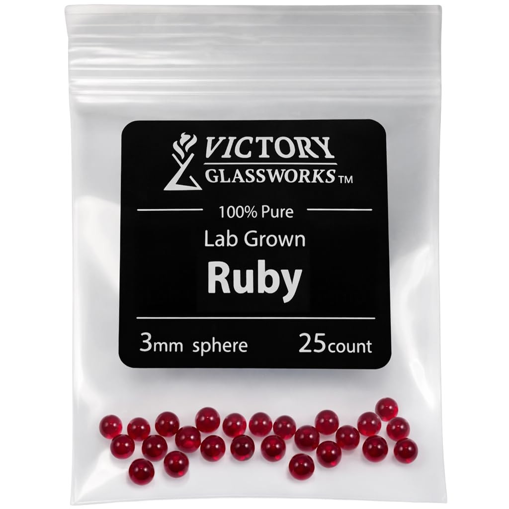 3mm Ruby Pearl 25 Pack 3mm Red