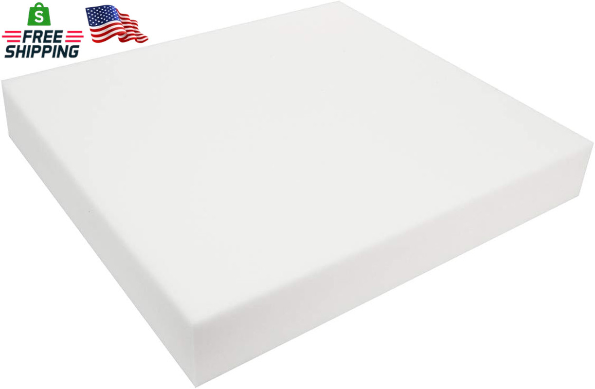 High Density Upholstery Foam 5 Inch Thick, 24 Inch Wide, 24 Inch Long - Ideal fo