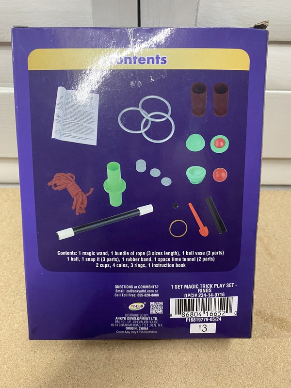 Ankyo Magic Tricks Play Set 11 Content Pieces Beginner's Kit