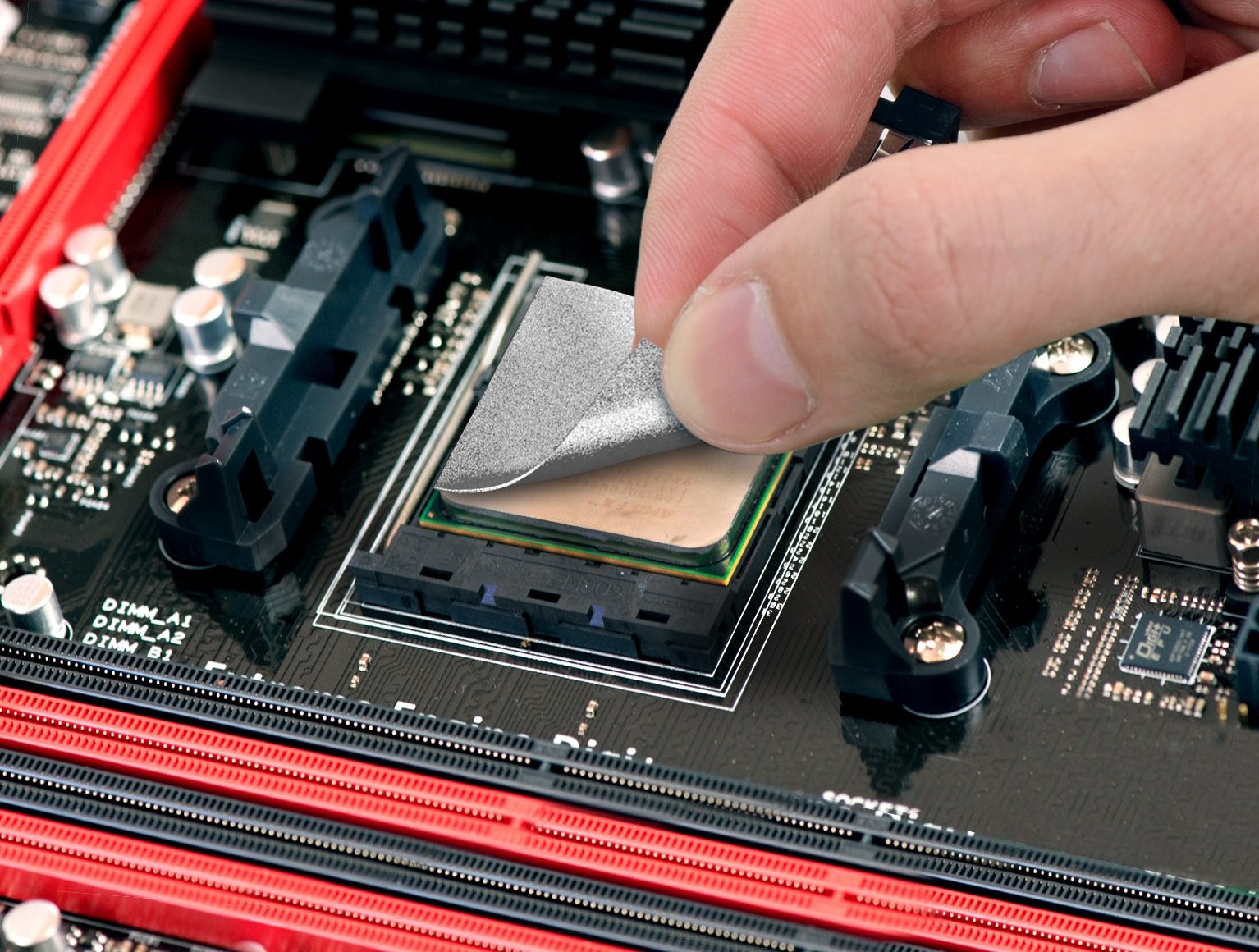 40x40mm Graphite Thermal Pad Permanent Replacement for Thermal Paste Grease