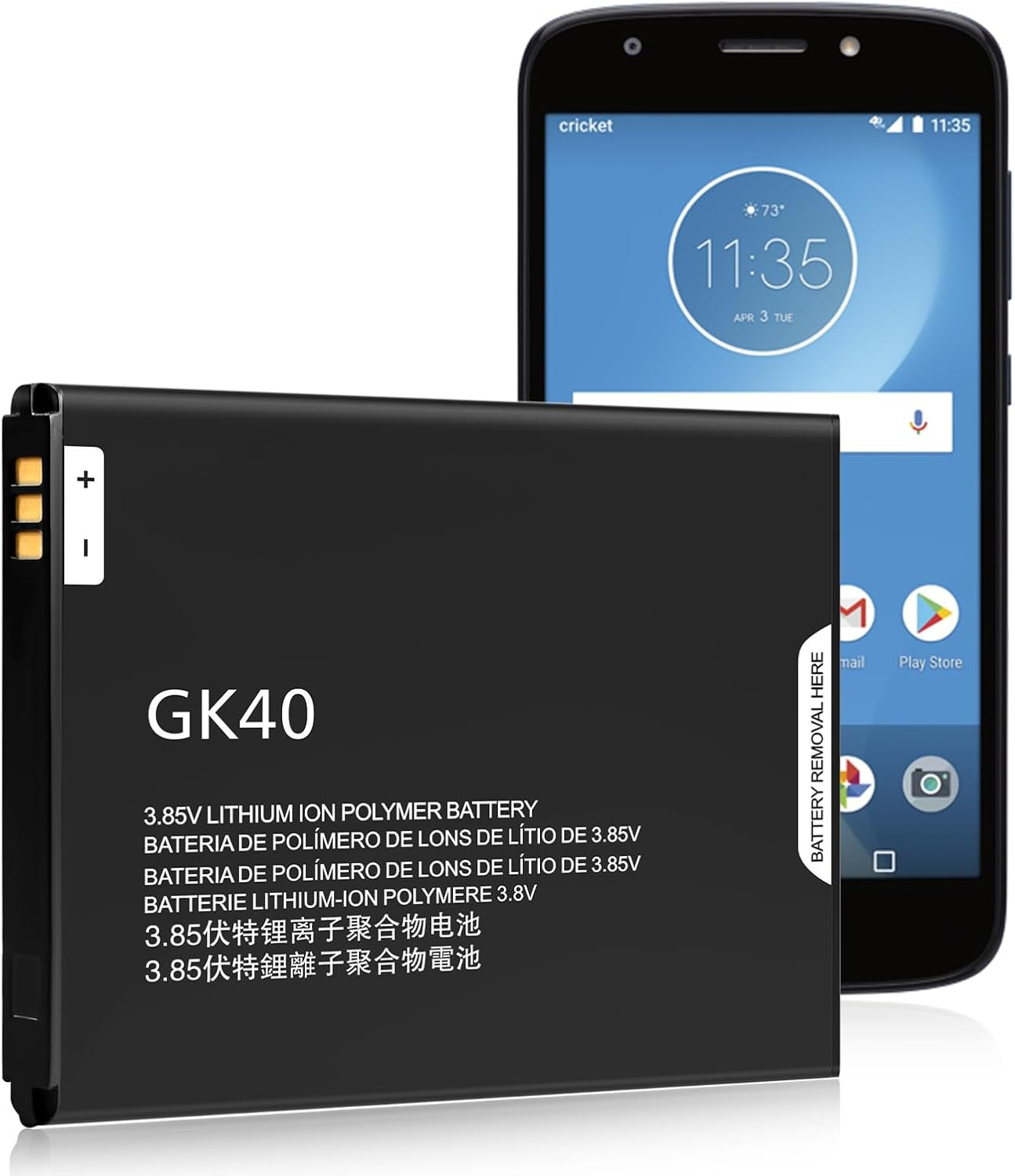 GK40 Battery, (2025 New Upgrade) 4800Mah High Capacity Replacement Battery For