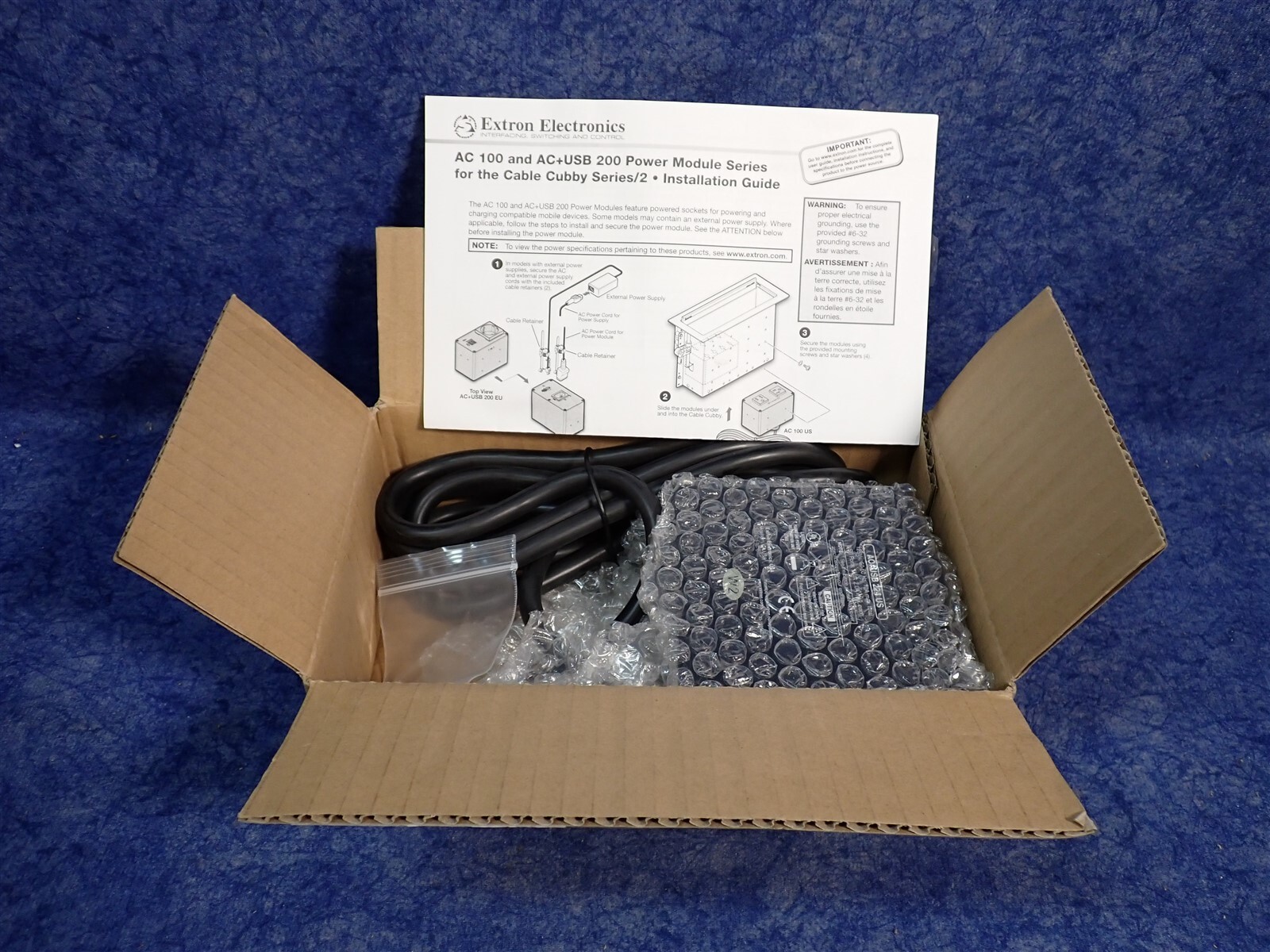 Extron AC+USB 224 US Cord / 60-1697-01 2AC 2USB Power Module (G47)
