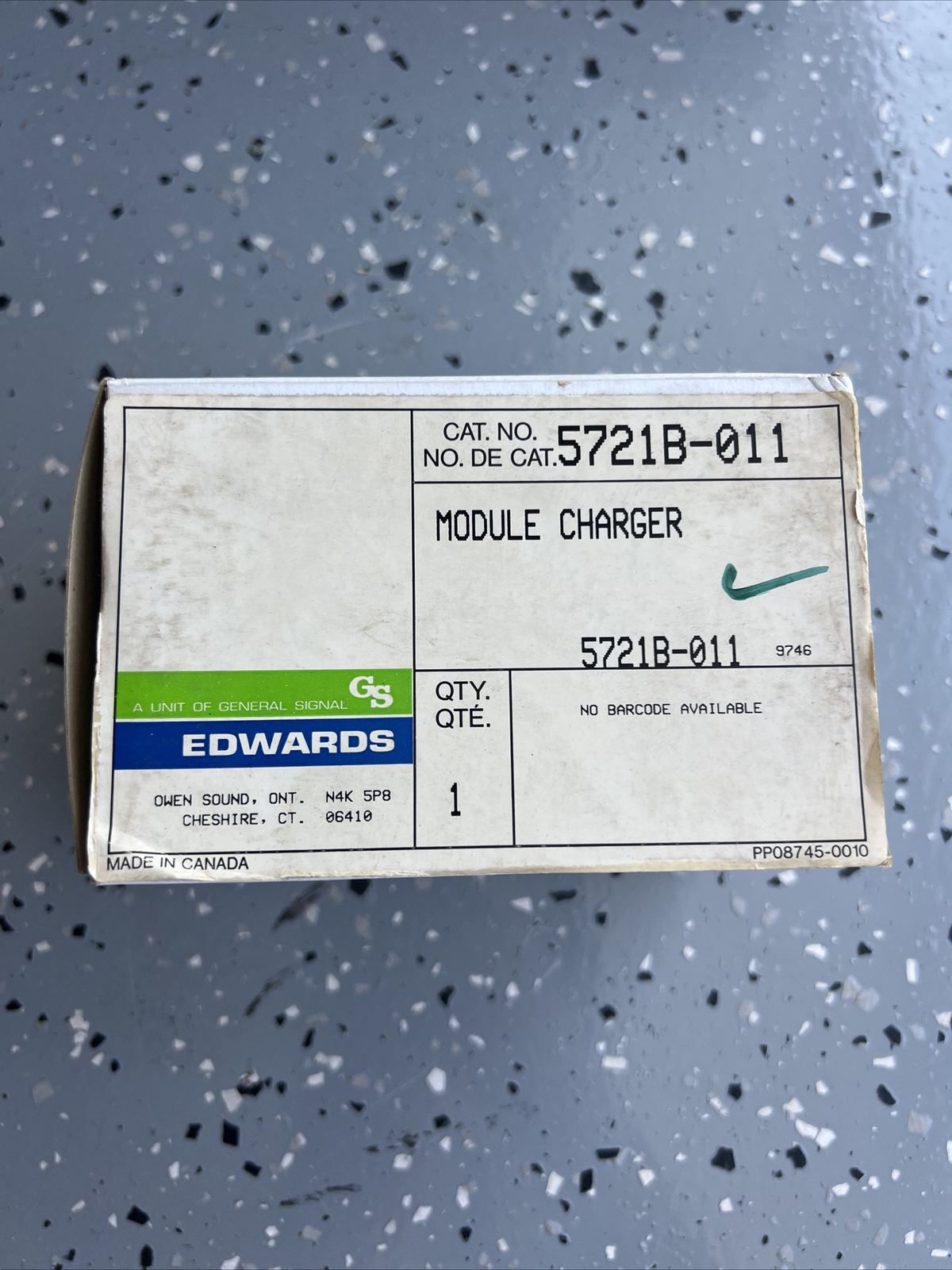 NEW EDWARDS 5721B-011 MODULE CHARGER!!