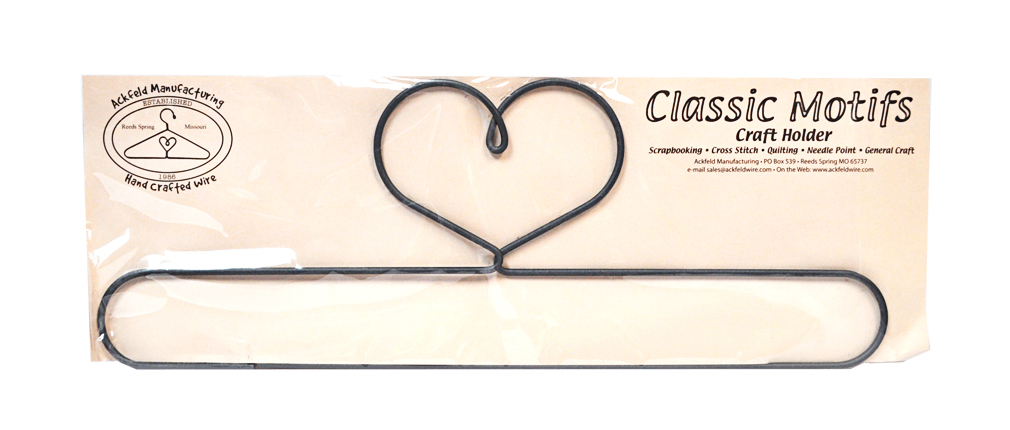 Classic Motifs Heart 16 Inch Split Bottom Craft Holder