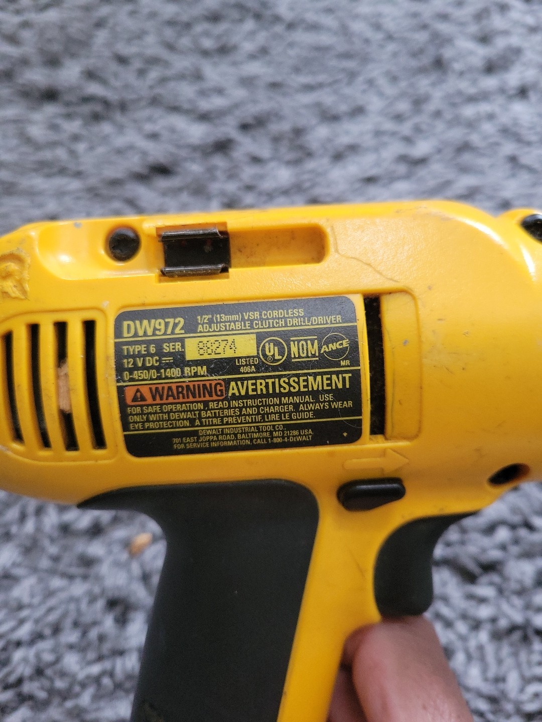 Dewalt Combo Set Kit 12volt Circular Saw, Drill And Light Battery ~Please Read