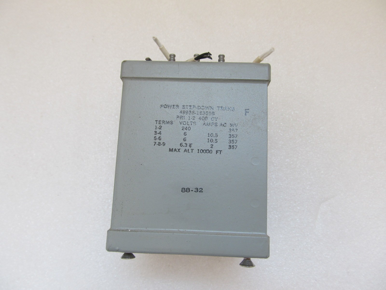 POWER TRANSFORMER Step Up 49956-163860 240V 350V Vintage