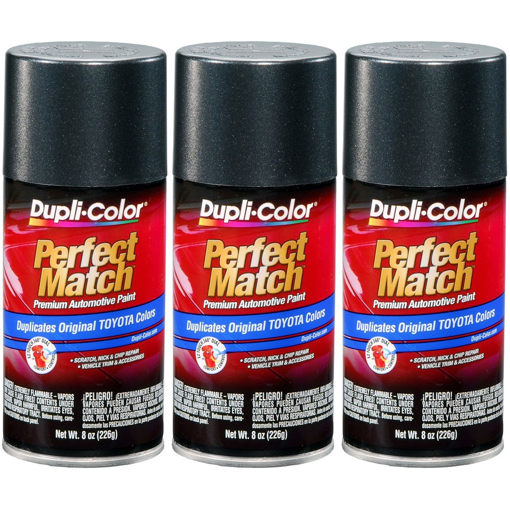 Duplicolor BTY1619 (3-Pack) Perfect Match Aerosol Paint Toyota 1G3 Magnetic Gray