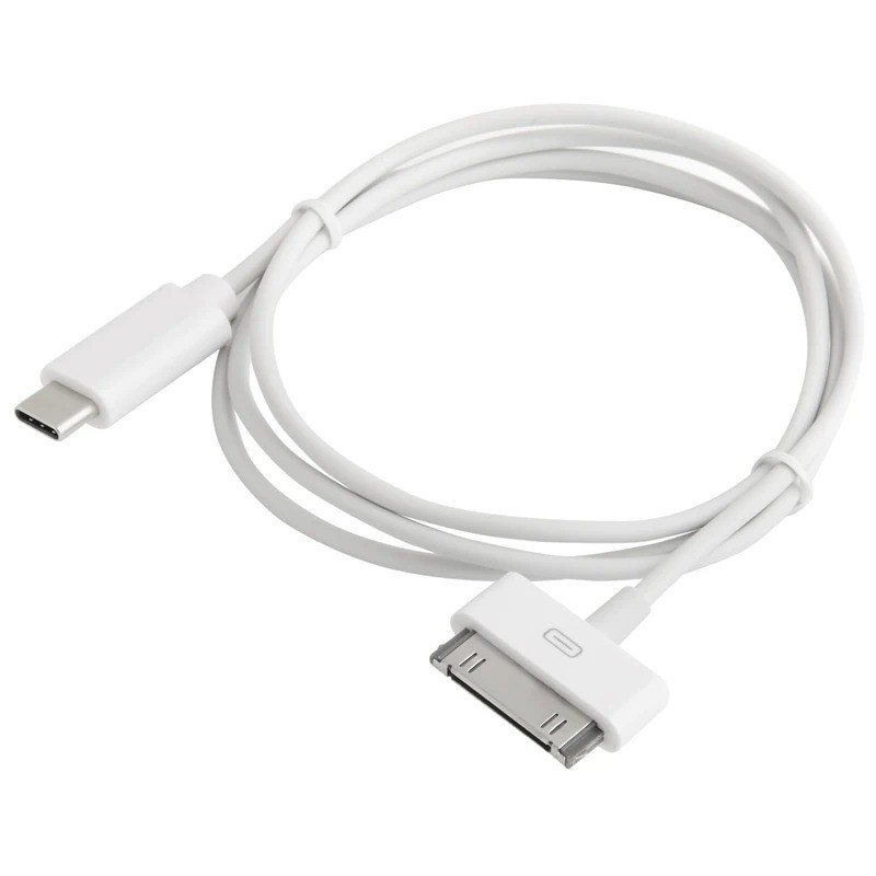 30-Pin to USB C Adapter Cable for Iphone, Ipad, Ipod – 3Ft (Next-Generation Data