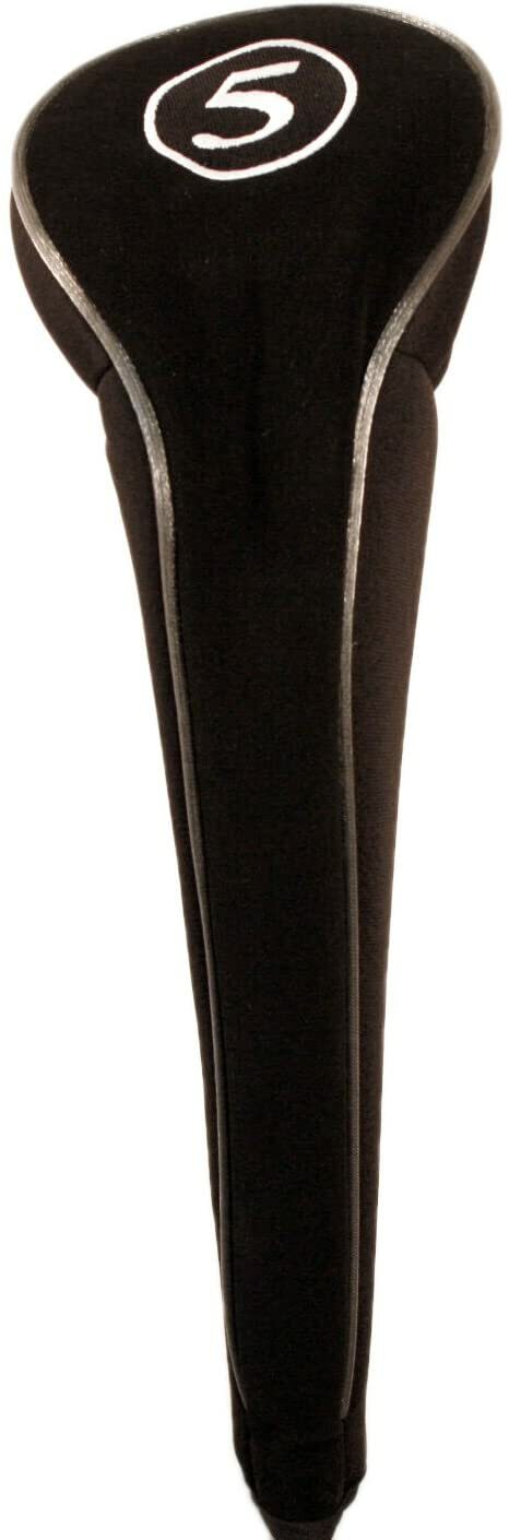 NEW HEAD COVERS GOLF CLUB DRIVERS BLACK FULL HEADCOVER COMPLETE # 3 5 WOODS SET